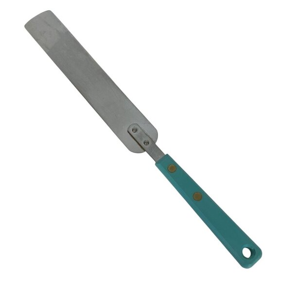 Vintage Ekco Forge Stainless Steel Icing Spreader With Teal Handle Made in USA - Picture 4 of 4